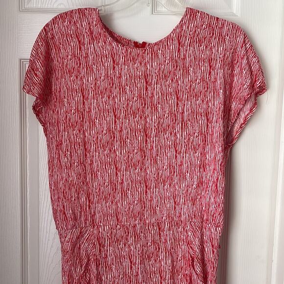 Joni Blair Vintage printed dress- super unique gathered to ankle - Picture 2 of 4